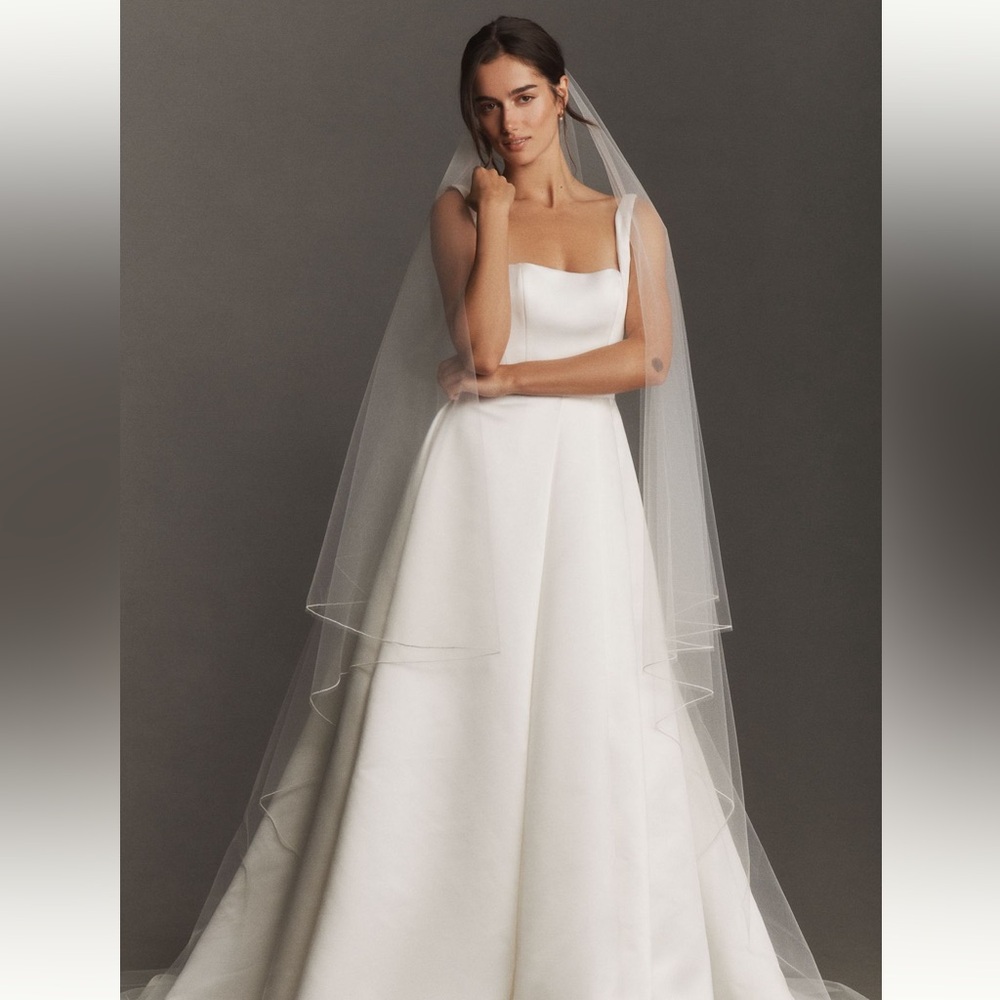 BHLDN Pearl Lined Chapel Veil